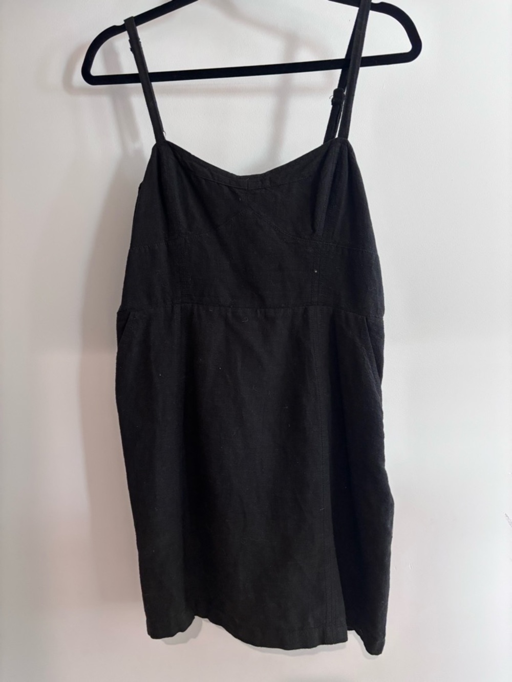 Urban Outfitters Black Mini Spaghetti-Strap Dress